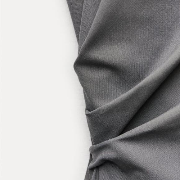 ZARA ZW COLLECTION RUCHED DRESS - Picture 9 of 11